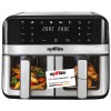 Grafner Heiluftfritteuse Doppel Fritteuse Heiluft Airfryer  2400W 9L digital