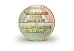 2 Euro vergoldet Fu�ballspruch mit Farbapplikation