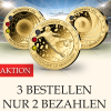 Gigantenpr�gung Deutschland Fu�ball Weltmeister 1954-2018  mit 24K Goldauflage