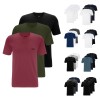 3er Pack BOSS Herren Classic T-Shirts kurzarm Shirts Pure Cotton C-Neck V-Neck