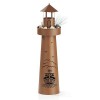Dekosäule Leuchtturm LED Beleuchtung GARVIDA Timerfunktion Garten Blumen 70 cm