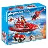 Playmobil City Feuerwehr-Boot Hubschrauber Fahrzeug Pumpe Unterwasser-Motor 9503