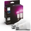 Philips Hue E27 White & Color Ambiance 1100lm 2er-Pack RGB warmwei� Zigbee