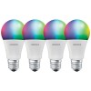 4 x LED Smart+ Birne 9W = 60W E27 matt 806lm RGBW 2700K-6500K Dimmbar Bluetooth