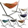 H�ngematte Hamak Hammock inkl. Gestell Doppelh�ngematte Camping Garten LACESTONE
