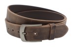4cm echte B�ffelleder G�rtel Braun Herren Jeans Leder Hand Gemacht 80cm-145 cm