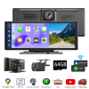 4K 10.26-Zoll Wireless Apple Carplay Android Auto Display Vorne R�ckfahr Dashcam