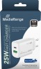 Mediarange Ladegert Power Adapter 25 Watt GaN 1x USB-A + 1x USB-C 2 Gerte wei