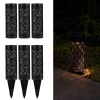6 x Paulmann LED Solarspie Sunshine Purity Schwarz extra warmwei Dekolicht