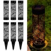 6 x Paulmann LED Solarspie Sunshine Gloss Schwarz extra warmwei Dekolicht