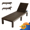 Sonnenliege Strandliege Liegestuhl Poolliege 187x60cm Braun LACESTONE
