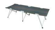 HIGH PEAK Campingliege Klappbett Toledo XL dunkelgrau/blau B78 x H51 x L205 cm
