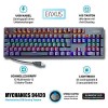 Note 1,9: Mechanische PC Tastatur LED RGB Gaming USB QWERTZ Keyboard 105 Tasten