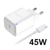 45W USB-C Schnellladeger�t GaN Netzteil + Kabel f�r iPhone & Samsung PRESTICO