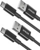 Anker USB C Kabel 2 St�ck 0,9 m doppelt-geflochtenes Nylon Type C Ladekabel