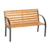 Gartenbank China Tanne Gartenmbel Parkbank Sitzbank Bank Metall Holz 2-Sitzer