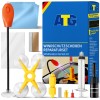 Glas Reparatur Set Auto Windschutzscheibe Steinschlag Komplett UV Flssigkeit