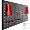 Werkzeugwand Metall Lochwand mit Haken Werkstattwand Werkzeuglochwand 120x60cm