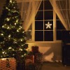 LED Weihnachten Fensterdeko Glhwrmchen Stern silber warmwei 3 x AA Batterie