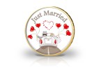 2 Euro vergoldet Hochzeit III mit Farbmotiv