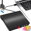Externes DVD Laufwerk USB 3.0 CD DVD RW Brenner f�r PC Laptop Notebook SLIM