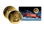 Goldm�nze Motiv "Coca-Cola Truck" Coincard 999/1000 Gold Geschenk