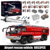 Mould King 19004 Airport Rescue Truck Pneumatic Feuerwehramt Klemmbausteine