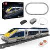 Mould King 12016 Eurostar Bahn Zug LED Strecken Bausatz Klemmbausteine Spielzeug