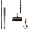 Fiskars QuikFit Stecksystem Set mit Stiel Kultivator Allzweckbesen