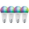 4 x LED Smart+ Birnen 8,5W = 60W E27 matt RGBW 2700K-6500K Dimmbar App Bluetooth