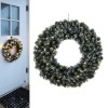 Eglo LED XXL Weihnachtskranz knstlich Tr Tannenzweige Schnee 70cm IP44 60LEDs