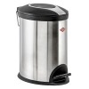 Wesco M�lleimer Abfalleimer Treteimer 5 Liter Edelstahl matt / Kunststoff