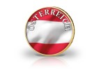 2 Euro vergoldet L�nder Flagge mit Farbapplikation