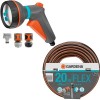Gardena Wasserschlauch L�nge 20 m Innen-� 13 mm + Classic Multifunktionsbrause