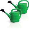 Gie�kannen 2x 10 Liter Blumengie�kanne Pflanzen Gartengie�kanne Haus Set gr�n