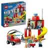 LEGO City 60375 Fire Station and Fire Engine, Learning Toy Playset, 4+