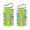 Bosch 21-tlgs. Schrauberbit Set Snap-hook hellgrn mit Karabiner 2er Pack