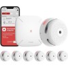 X-Sense Smart Rauchmelder Set FS61, 6x XS01-M Rauchmelder, 1x SBS50 Basisstation
