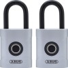 ABUS 2x Touch 57/50 Fingerabdruck Vorhangschloss Schlssellos fr Innen- & Auen