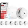 X-Sense FS61 Rauchmelder Set - 6x XS01-M Rauchmelder 1x SBS50 Basisstation