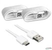 2x Samsung Galaxy Schnell Ladekabel 1,5 meter USB-C Datenkabel Original wei�